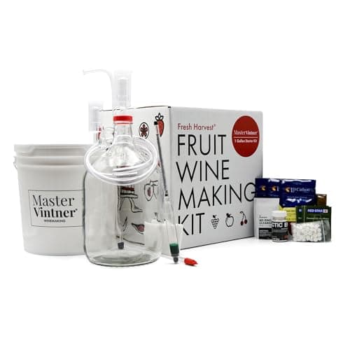 Master Vintner Fresh Harvest One Gallon Small Batch Fruit Wine Making Kit