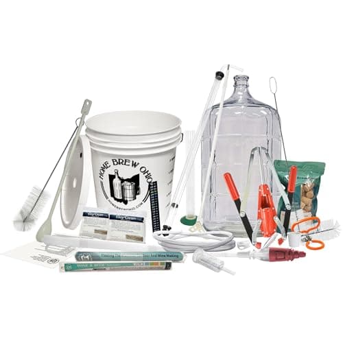 Ultimate Wine Making Equipment Starter Kit with 6 Gallon Glass Carboy