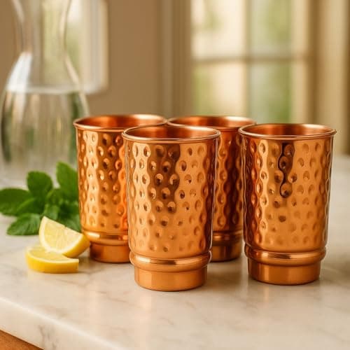 2activelife Set of 4 Copper Tumbler